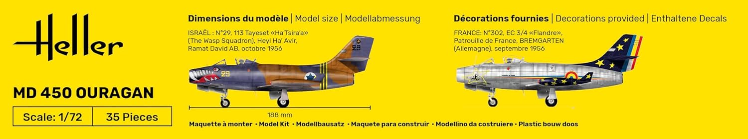 Heller - 1/72 Starter Kit Md 450 Ouragan (02/25) *