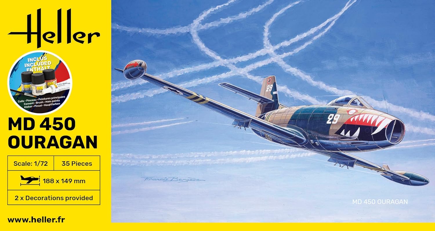Heller - 1/72 Starter Kit Md 450 Ouragan (02/25) *