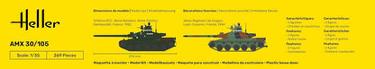 Heller - 1/35 Starter Kit Amx30/105