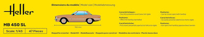 Heller - 1/43 Mb 450sl (02/25) *