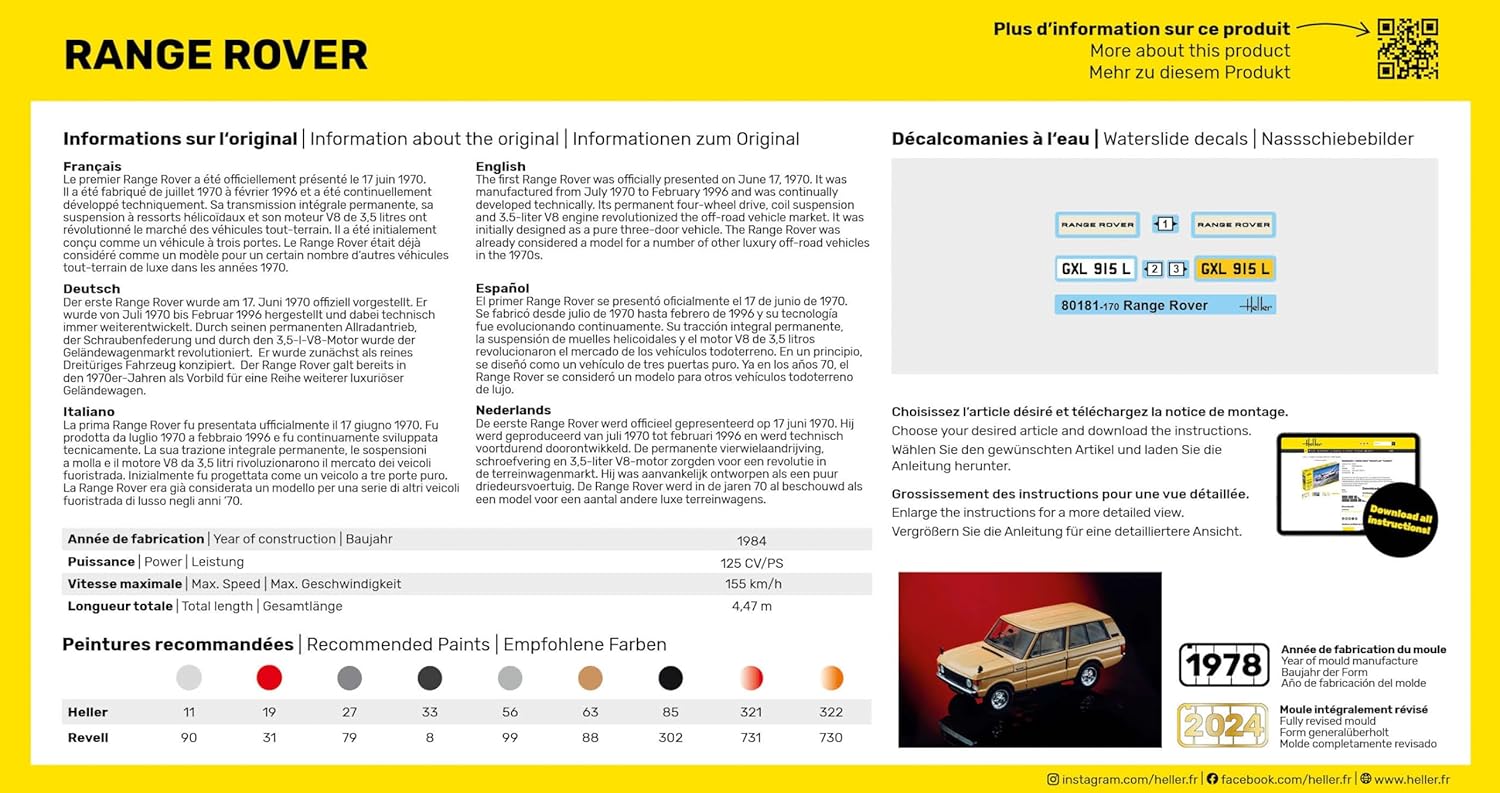 Heller 80181 Range Rover 1/43