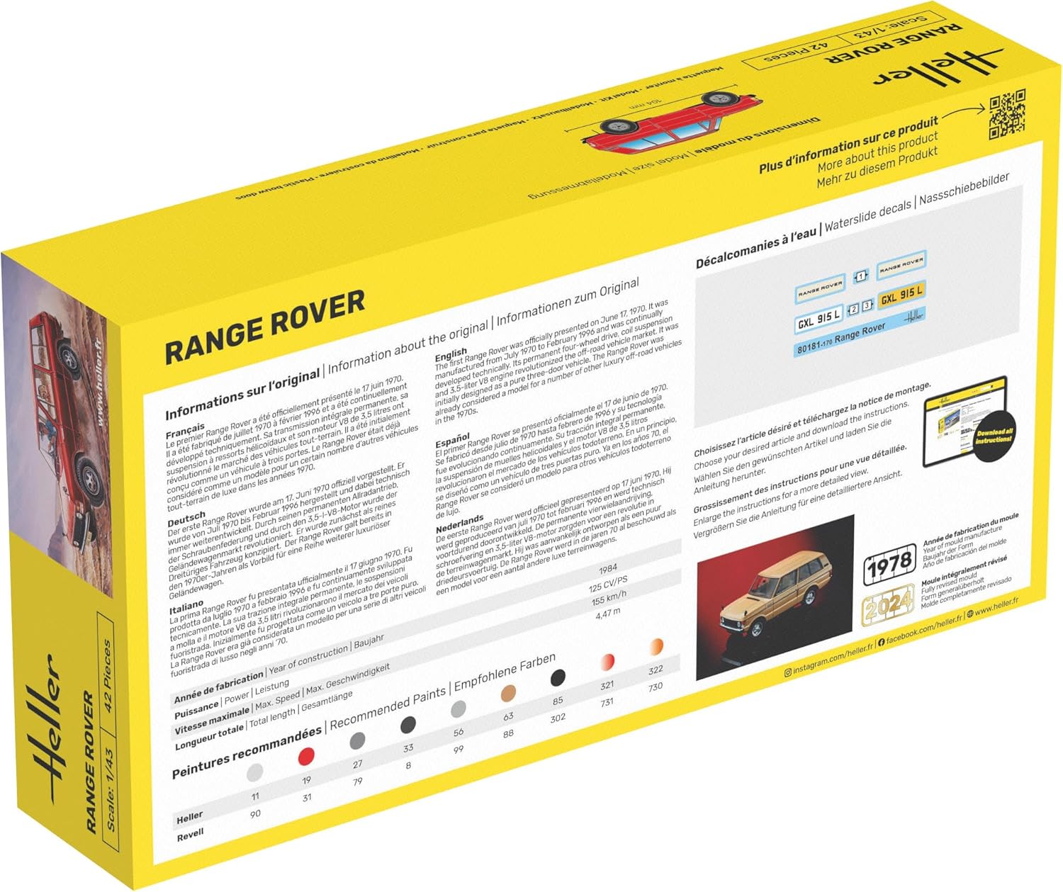 Heller 80181 Range Rover 1/43
