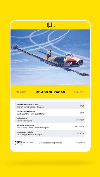 Heller 80201 modelbouwset MD450 OURAGAN