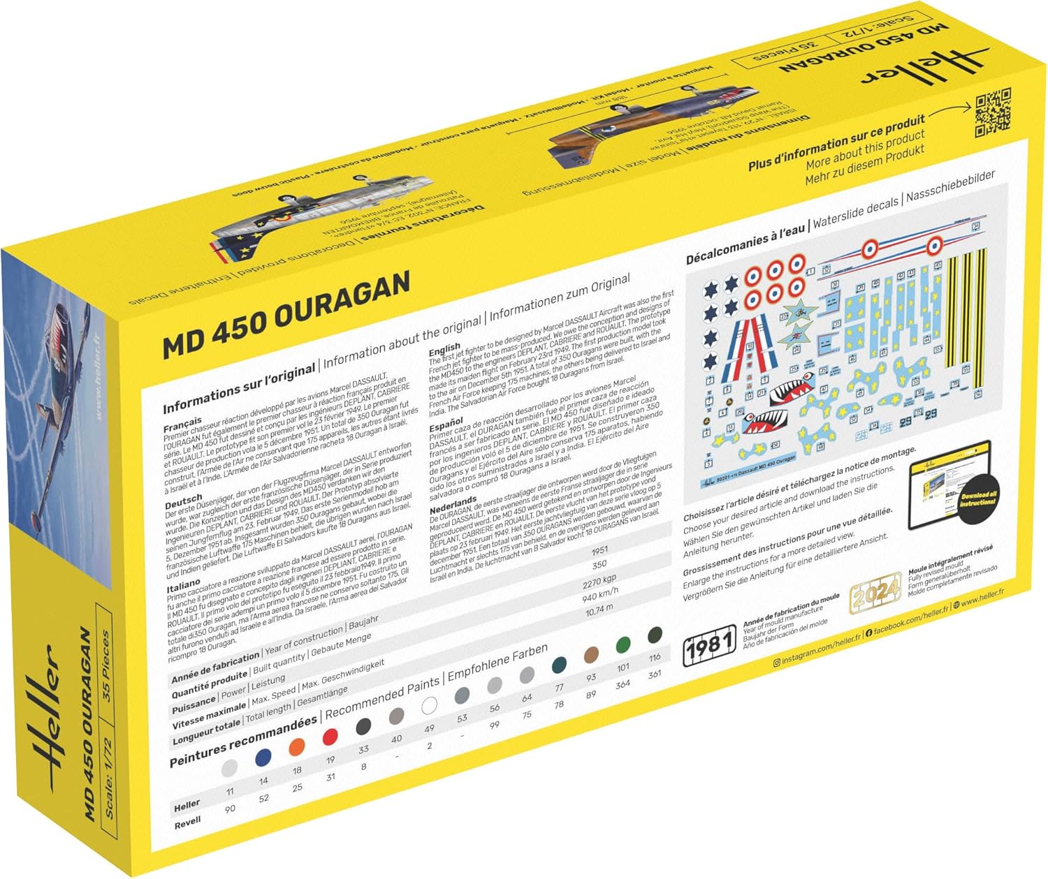 Heller 80201 modelbouwset MD450 OURAGAN