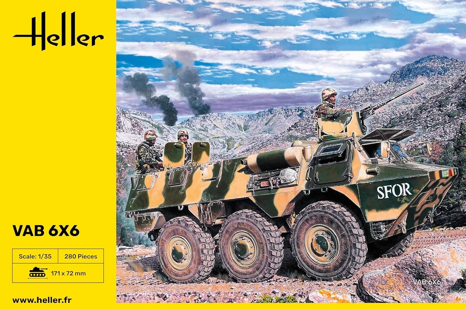 Heller 81141 - Mezzo di Trasporto Truppe VAB 6x6