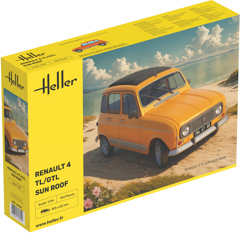 Heller 82704 Renault 4 TL/GTL Zonnedak 1/24