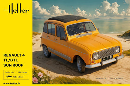 Heller 82704 Renault 4 TL/GTL Zonnedak 1/24