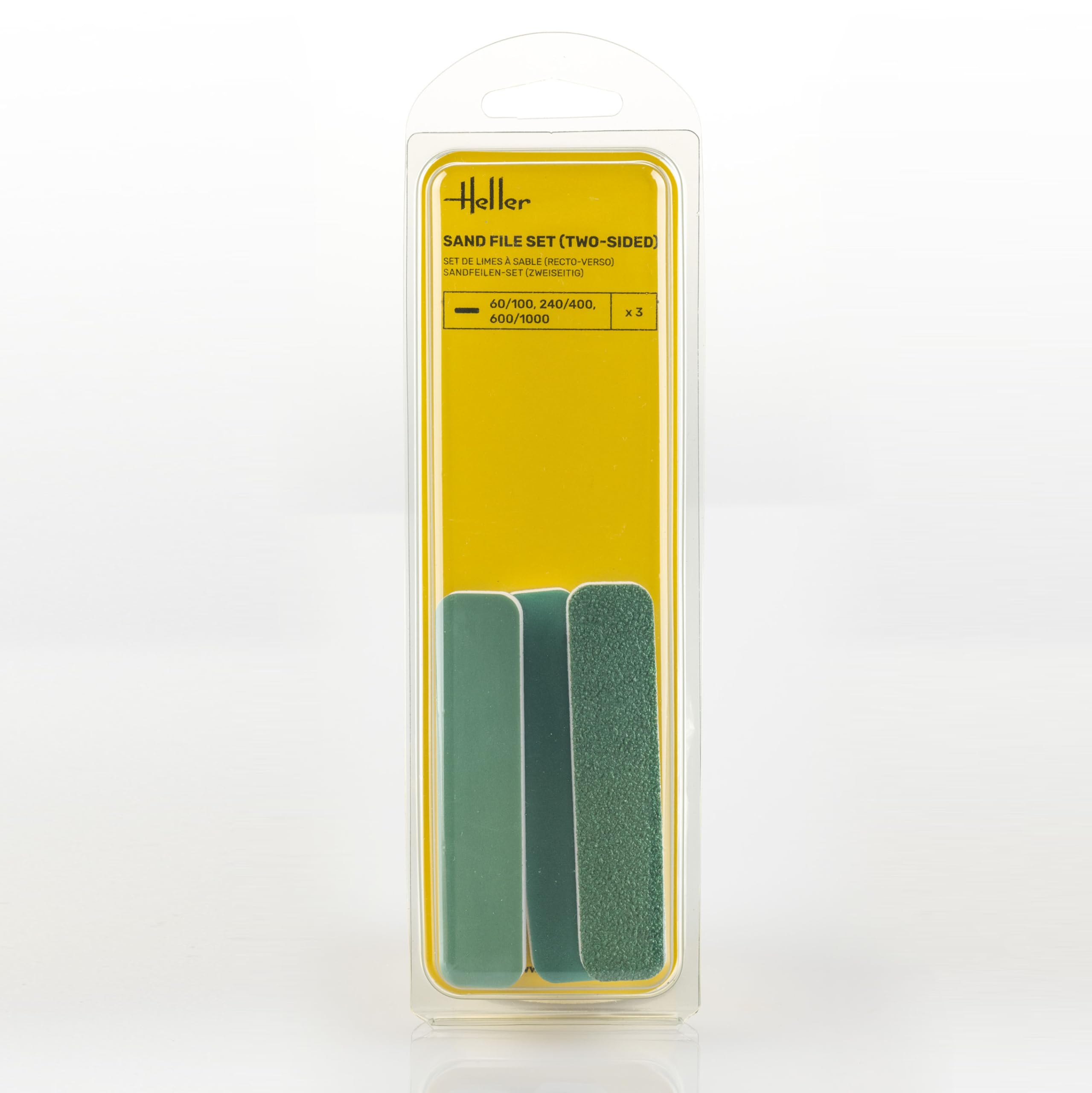 Heller 99002 Sand File Set (Two-Sided, 3 Pieces