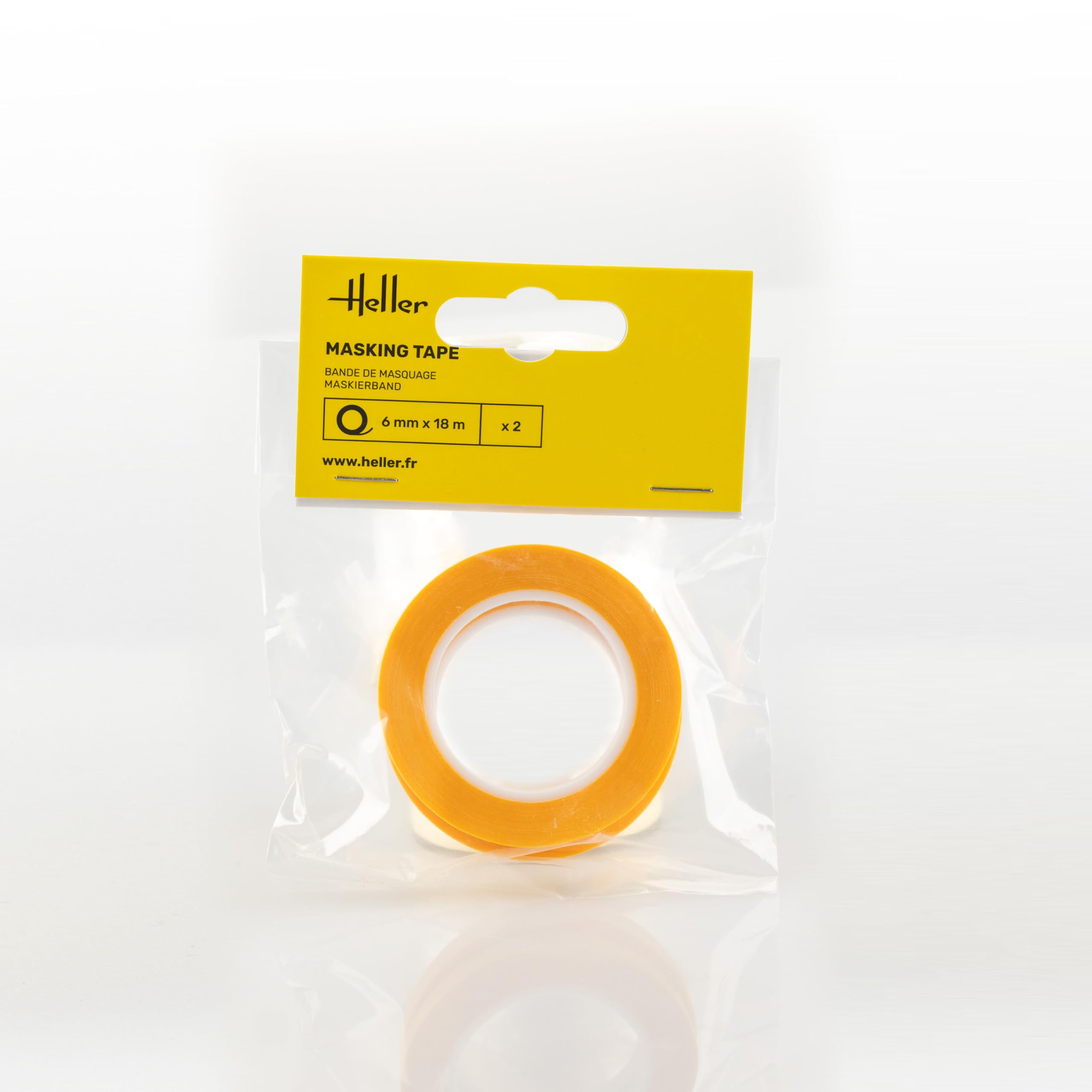 Heller - Masking Tape 6 Mm X 18 M (2 Pieces)