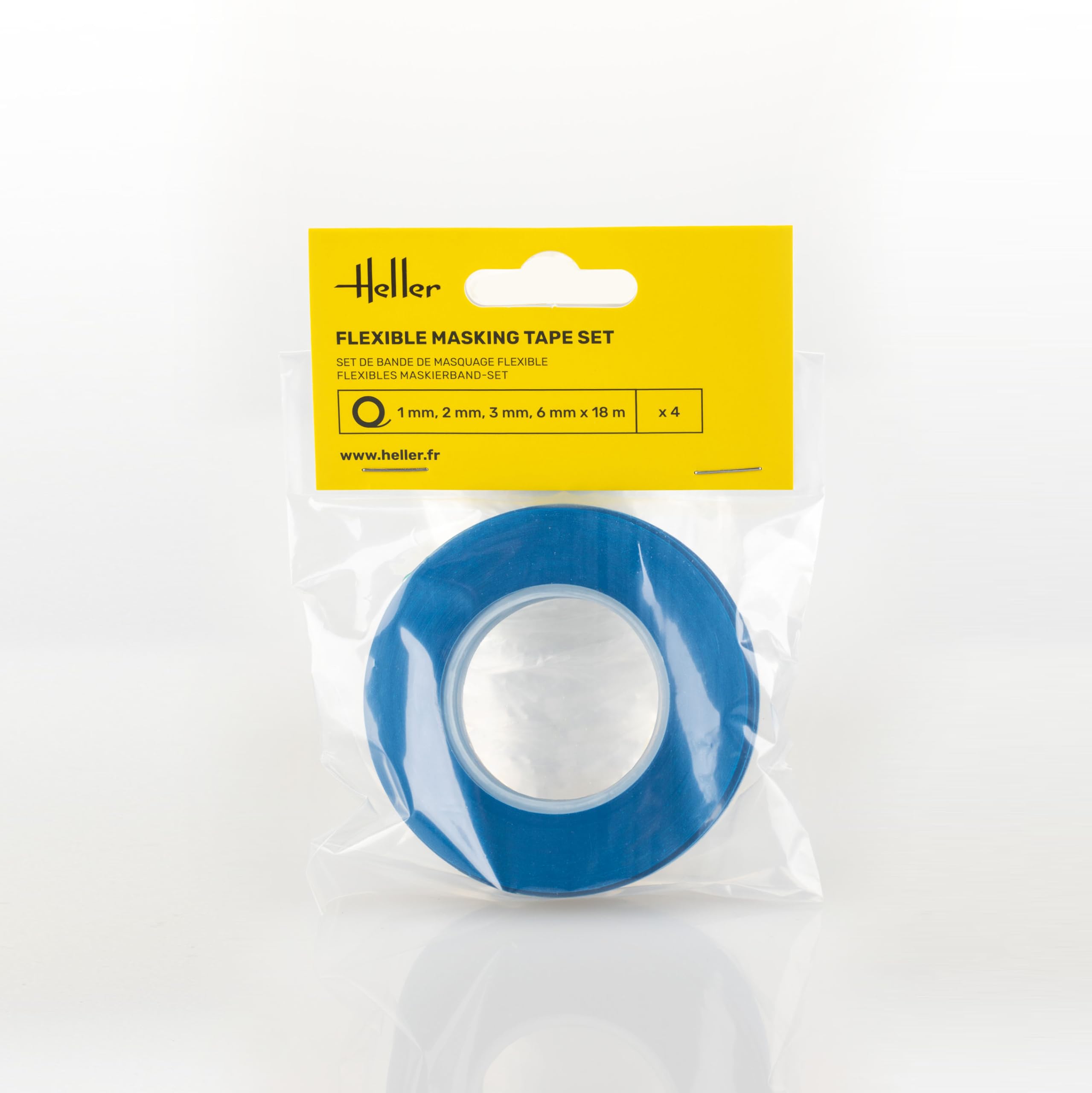 Heller 99014 Flexible Masking Tape Set (1, 2, 3, 6 mm x 18 m