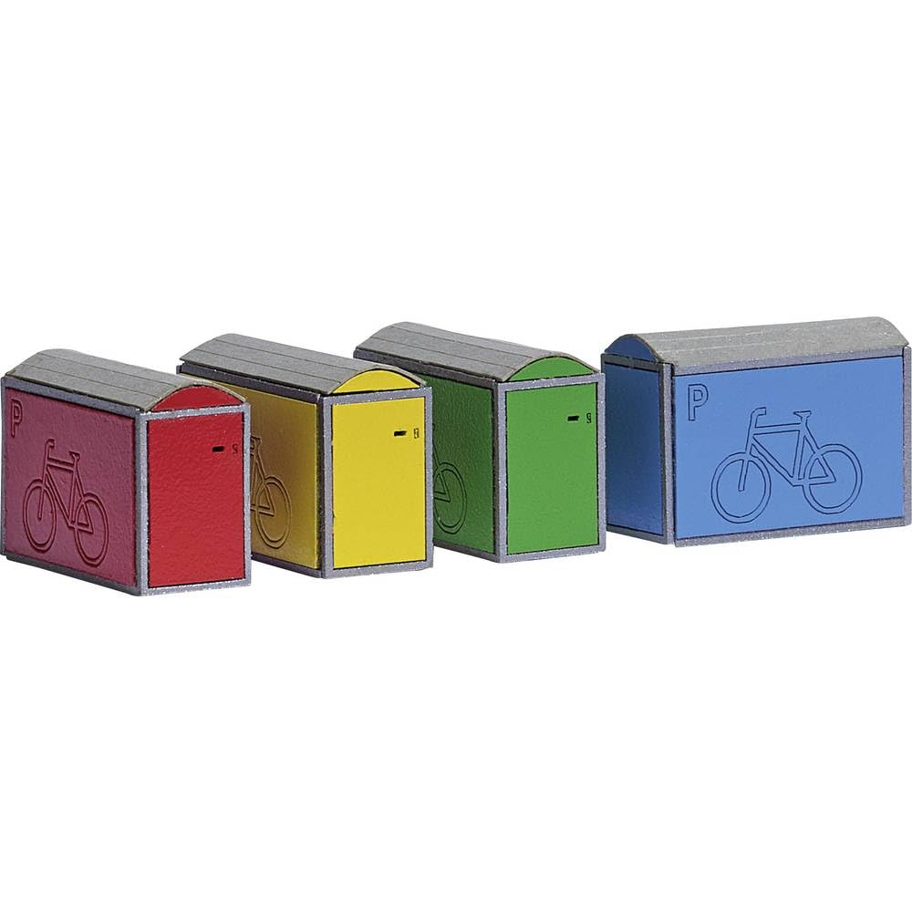 Busch 1988 H0 4 scatole per biciclette