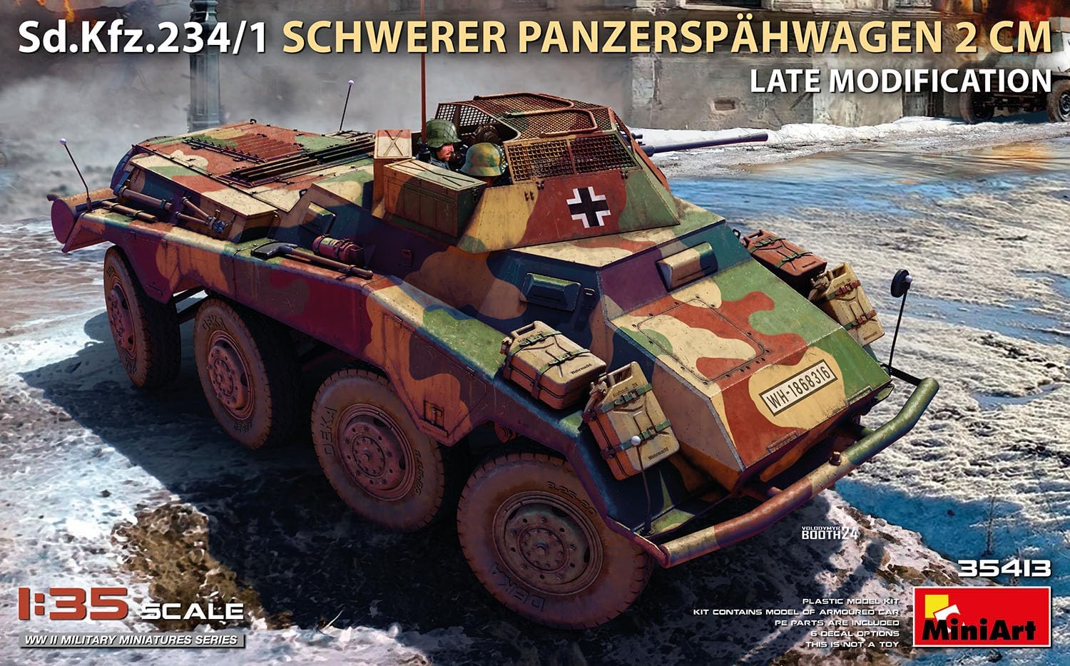 Miniart 1:35 - Sd.Kfz.234/1 Panzerspahwagen (2cm) Late