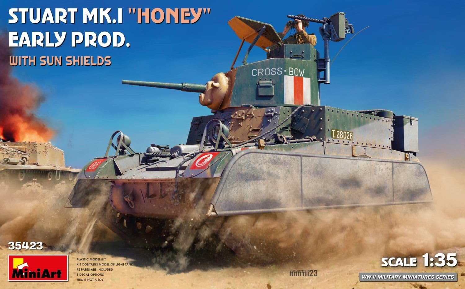 Miniart 1:35 - Stuart Mk.I Honing, Vroege Prod w/SunShield
