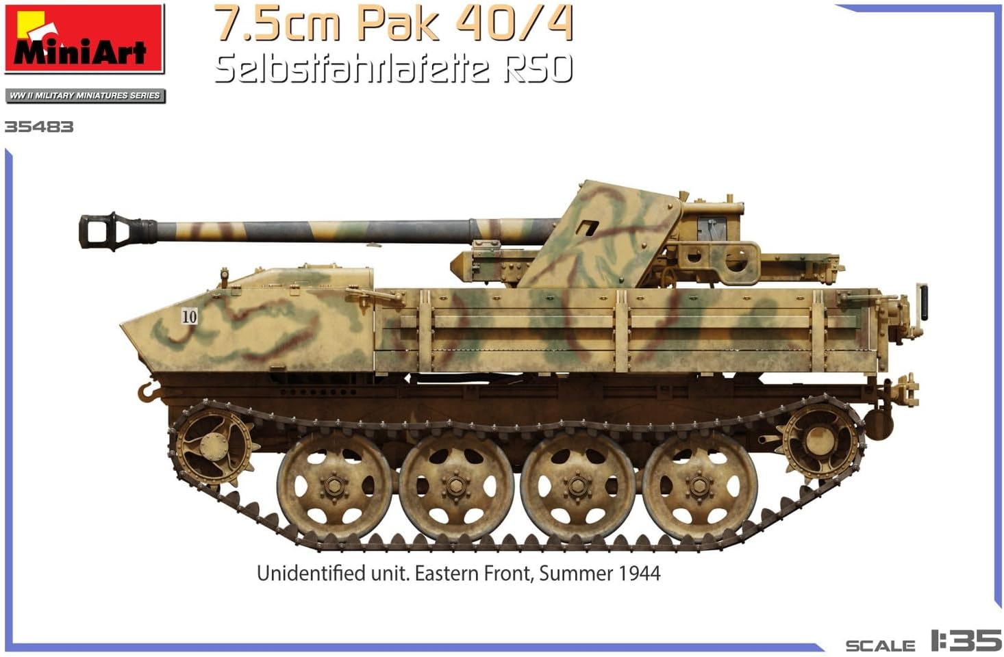 MiniArt 1: 35-7,5 cm PaK 40/4 Selbstfahrlafette RSO