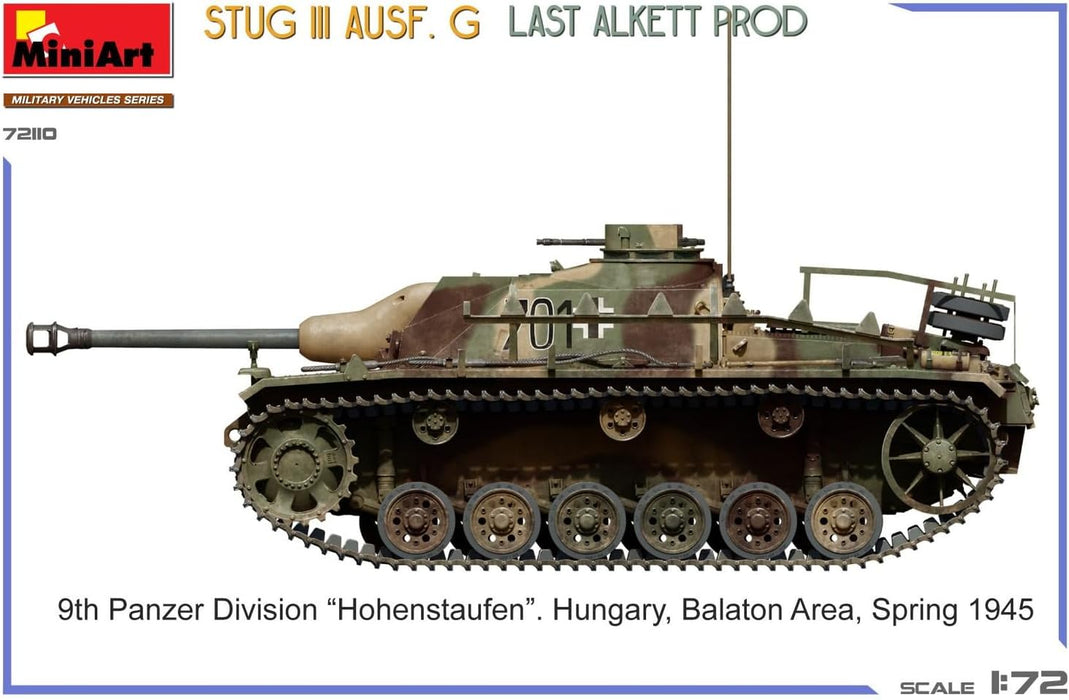 Miniart - 1/72 Stug Iii Ausf. G Last Alkett Prod (04/25) *
