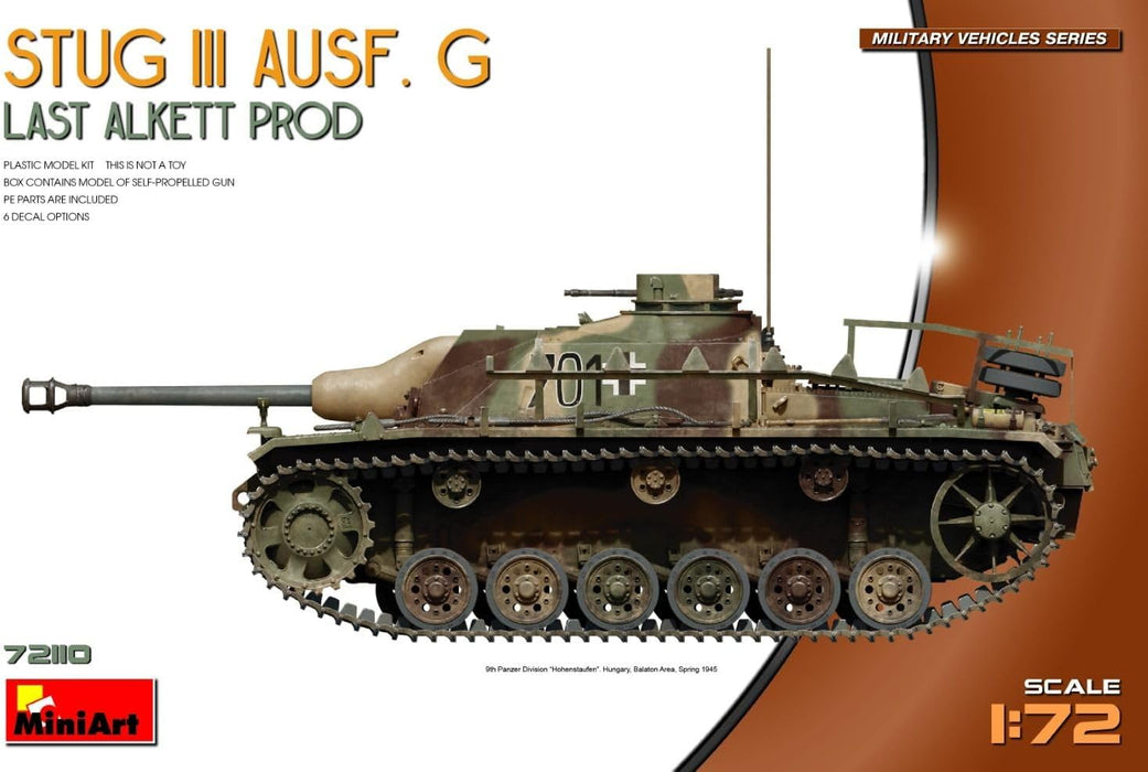 Miniart - 1/72 Stug Iii Ausf. G Last Alkett Prod (04/25) *