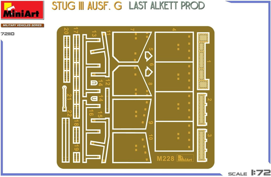 Miniart - 1/72 Stug Iii Ausf. G Last Alkett Prod (04/25) *