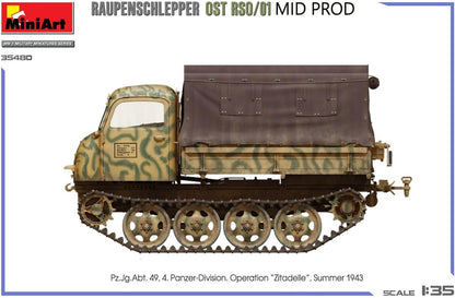 MINIART MA35480 1/35 Raupen Shrepper OST RSO/01 Mid Model Modello in Plastica (Veicolo Militare