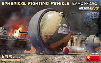 Mini Art MA40003 - Veicolo da combattimento sferico 1/35 TsAMO Project Full Interior Plastic Model (veicolo militare