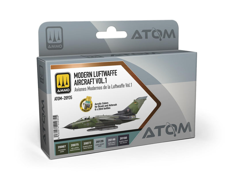 Modern Luftwaffe Aircraft Vol 1 Color Set by AMMO by Mig Jimenez