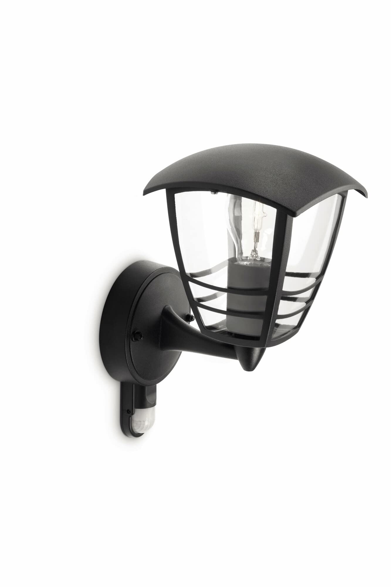 Philips LED Creek Wall Lantern Black With Sensor