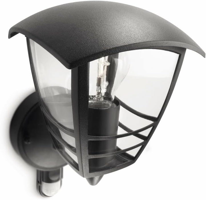 Philips LED Creek Wall Lantern Black With Sensor