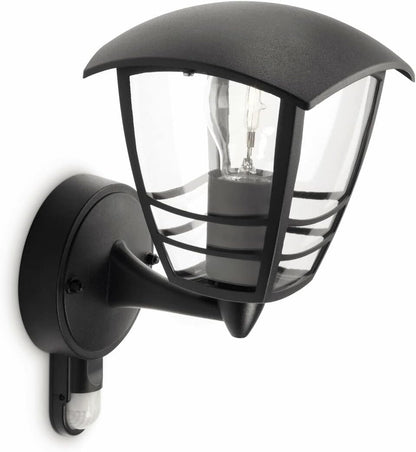 Philips LED Creek Wall Lantern Black With Sensor