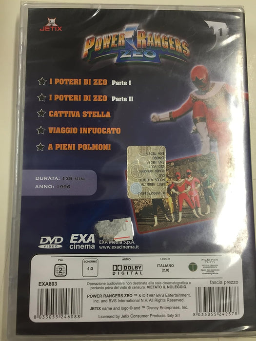 POWER RANGERS ZEO VOL 1 ITALIA