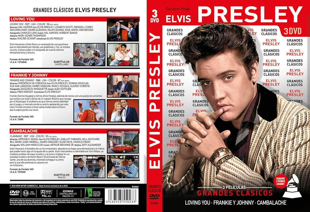 Elvis Presley -3Dvd  - (Spanish Edition)