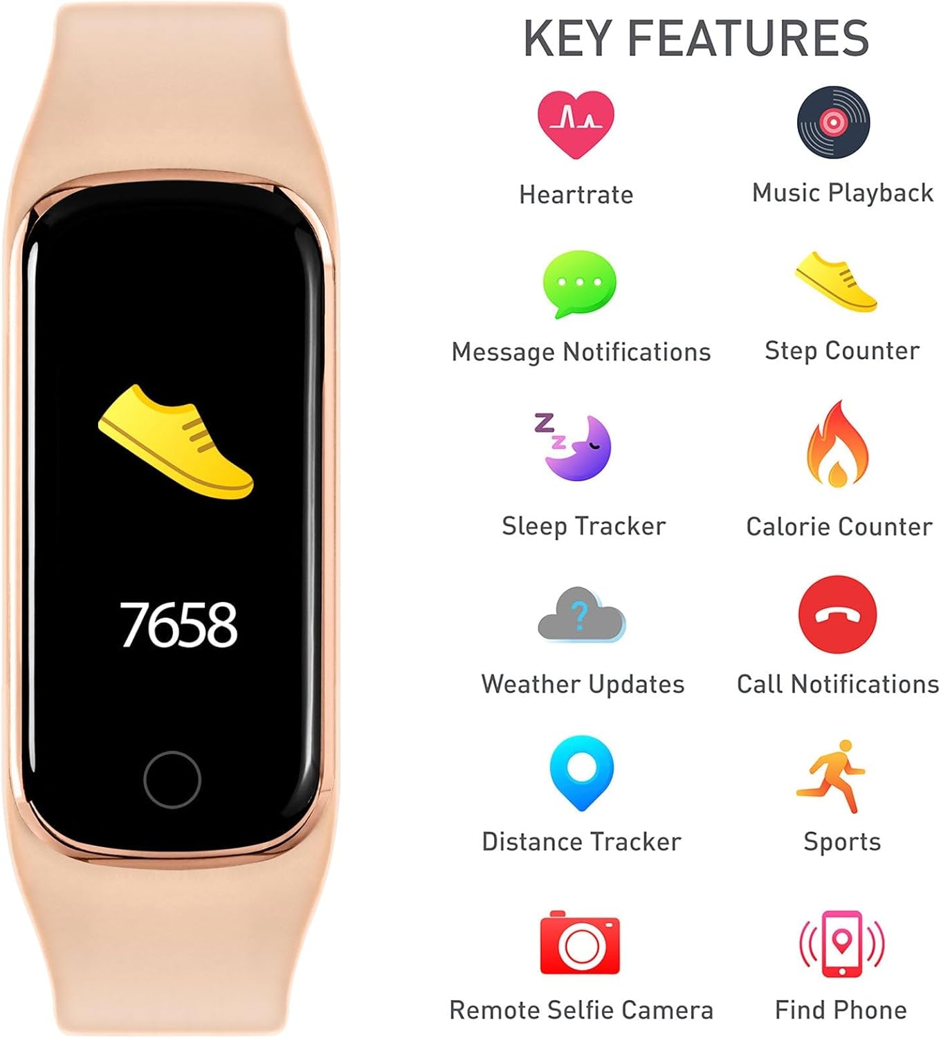 Reflex Active Series 8 Activity Tracker With Colour Touch Screen and Up To 7 Day Battery Life