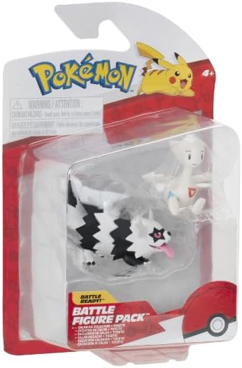 Pokémon Pokemon 5 and 8 cm Battle Figure 2-Pack Galarian Zigzagoon & Togetic - Toy Figure for Kids 4+ - Official Product for Children