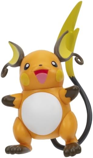 Pokémon Battle Figure Pack - 5cm Figure Raichu Yellow/orange - Official Pokemon playset for Children 4+ Years