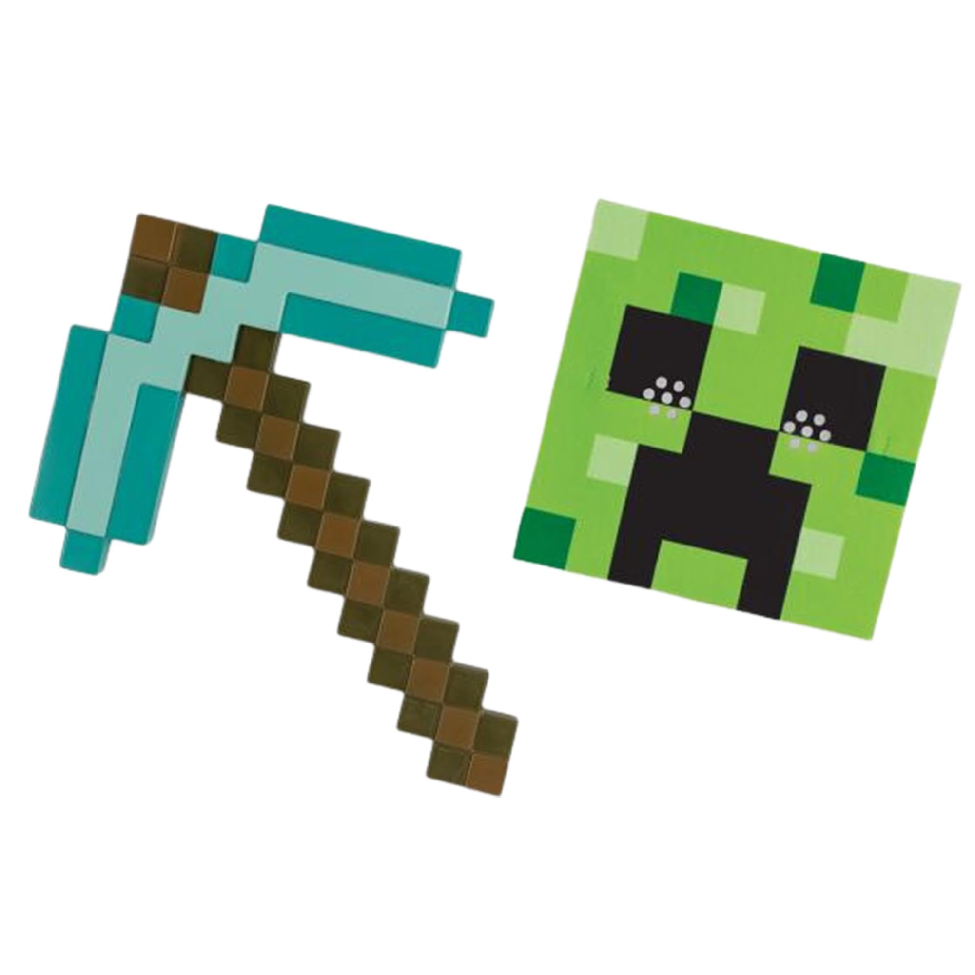 DISGUISE 156269 Minecraft Role Play, 6+, Diamond Pickaxe and Mask, One Size