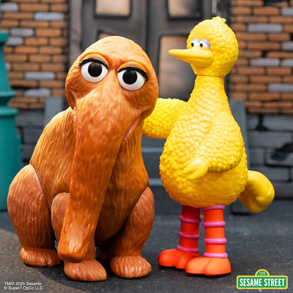 Sesame Street Big Bird And Snuffy Reaction Figures