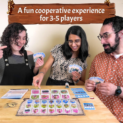 Thames & Kosmos The Crew: Marooned in Paradise Card Game | Cooperative Adventure for Adults & Kids | 3–5 Players + 2-Player Variant | Ages 8+ | Strategic Storytelling | Family Game Night