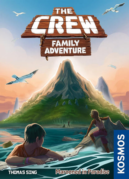 Thames & Kosmos The Crew: Marooned in Paradise Card Game | Cooperative Adventure for Adults & Kids | 3–5 Players + 2-Player Variant | Ages 8+ | Strategic Storytelling | Family Game Night