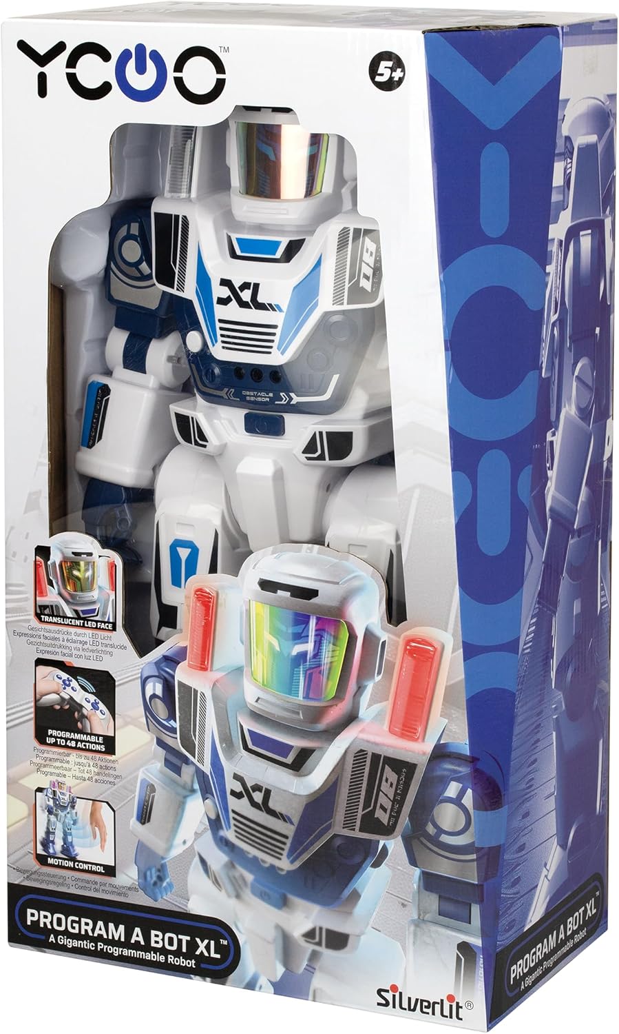 SilverLit Programme A bot XL Large Robot Toy with 48 Commands, Remote Control, Motion Control, Dance Moves and More! Fun Interactive Toy for Kids