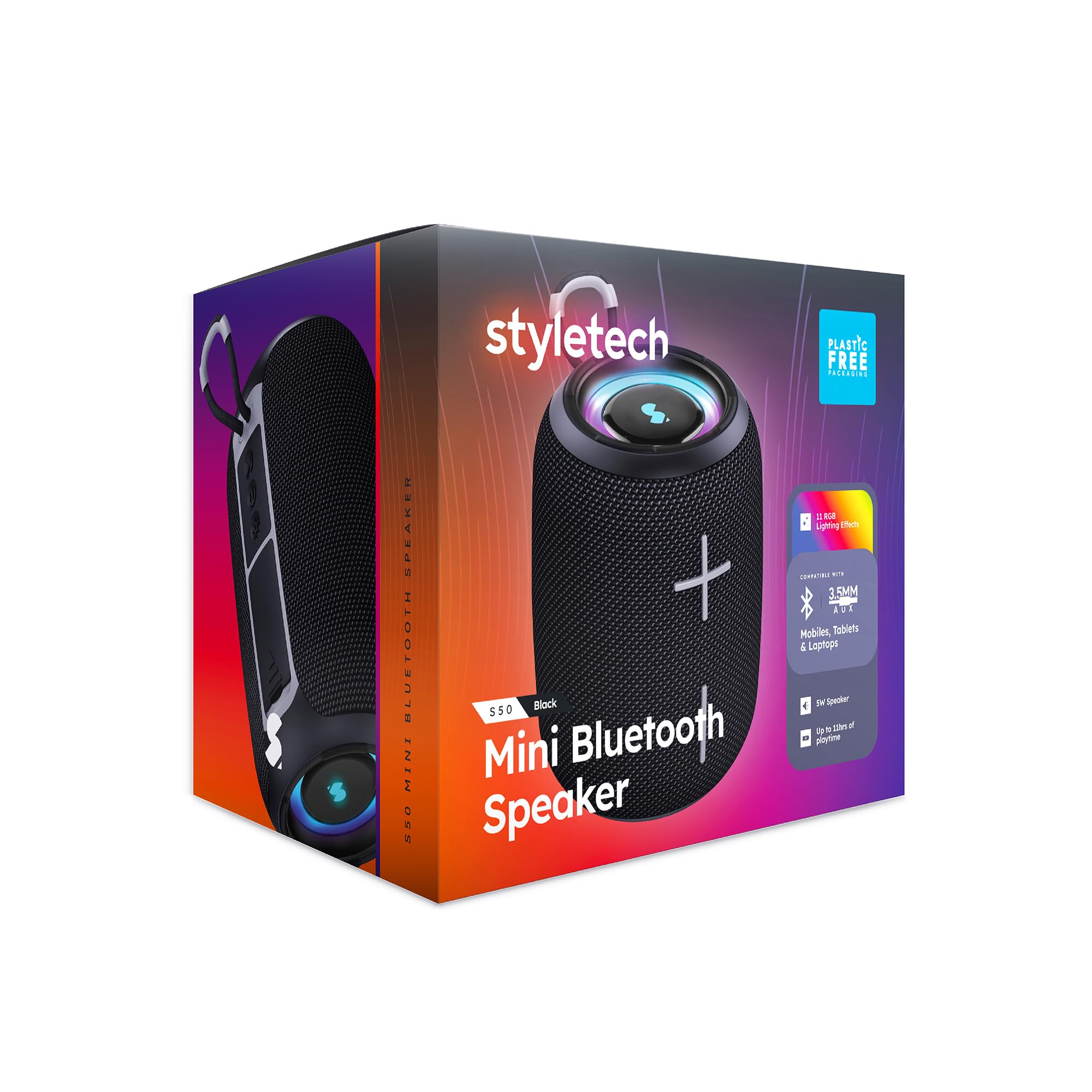 Stealth Portable Speaker Black Bs50