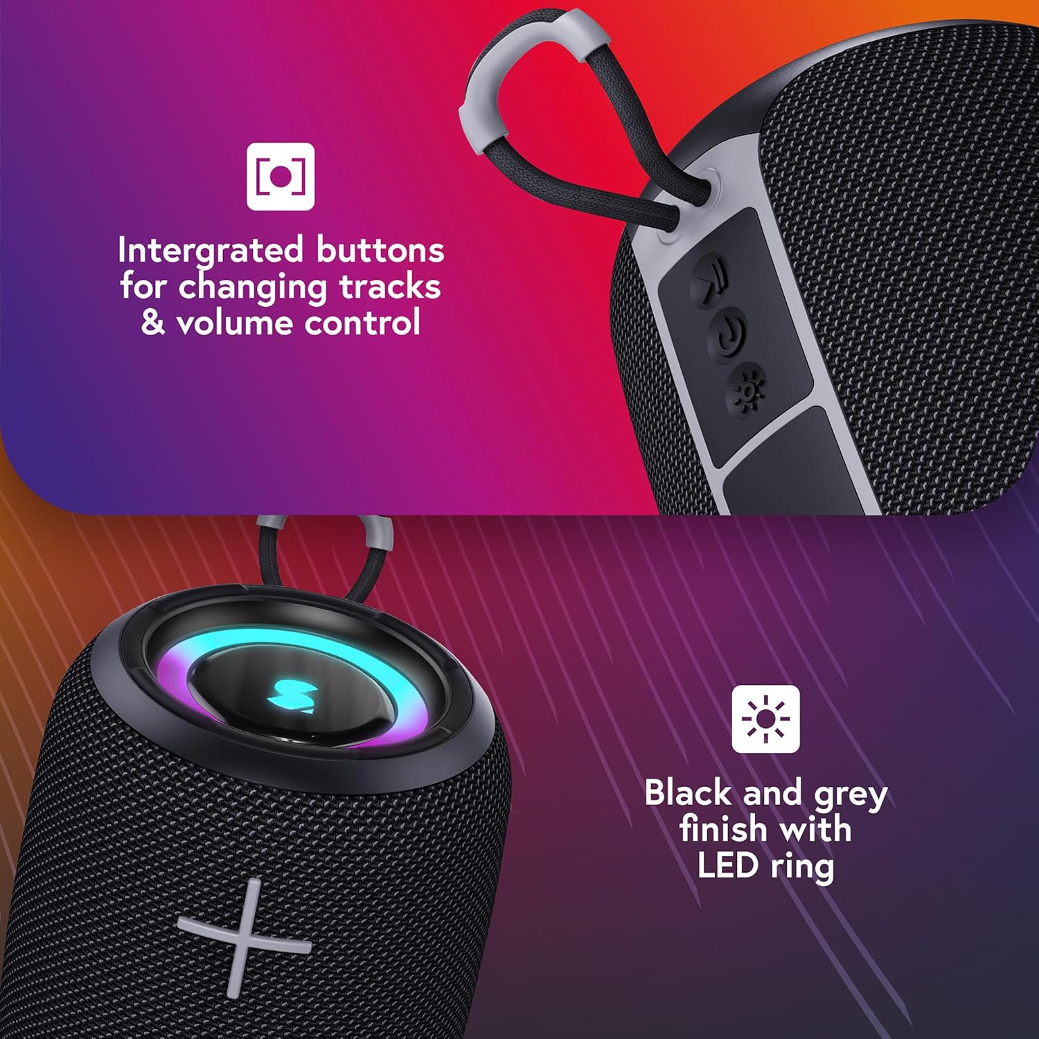 Stealth Portable Speaker Black Bs50