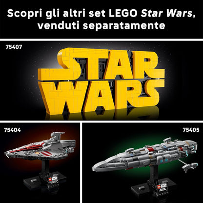 LEGO Star Wars 75408 Jango Fett Helmet - Mandalorian Model Kit for Adults - Building Set incl. a Stand, Nameplate & Adjustable Rangefinder Antenna - Gift for Attack of the Clones Fans