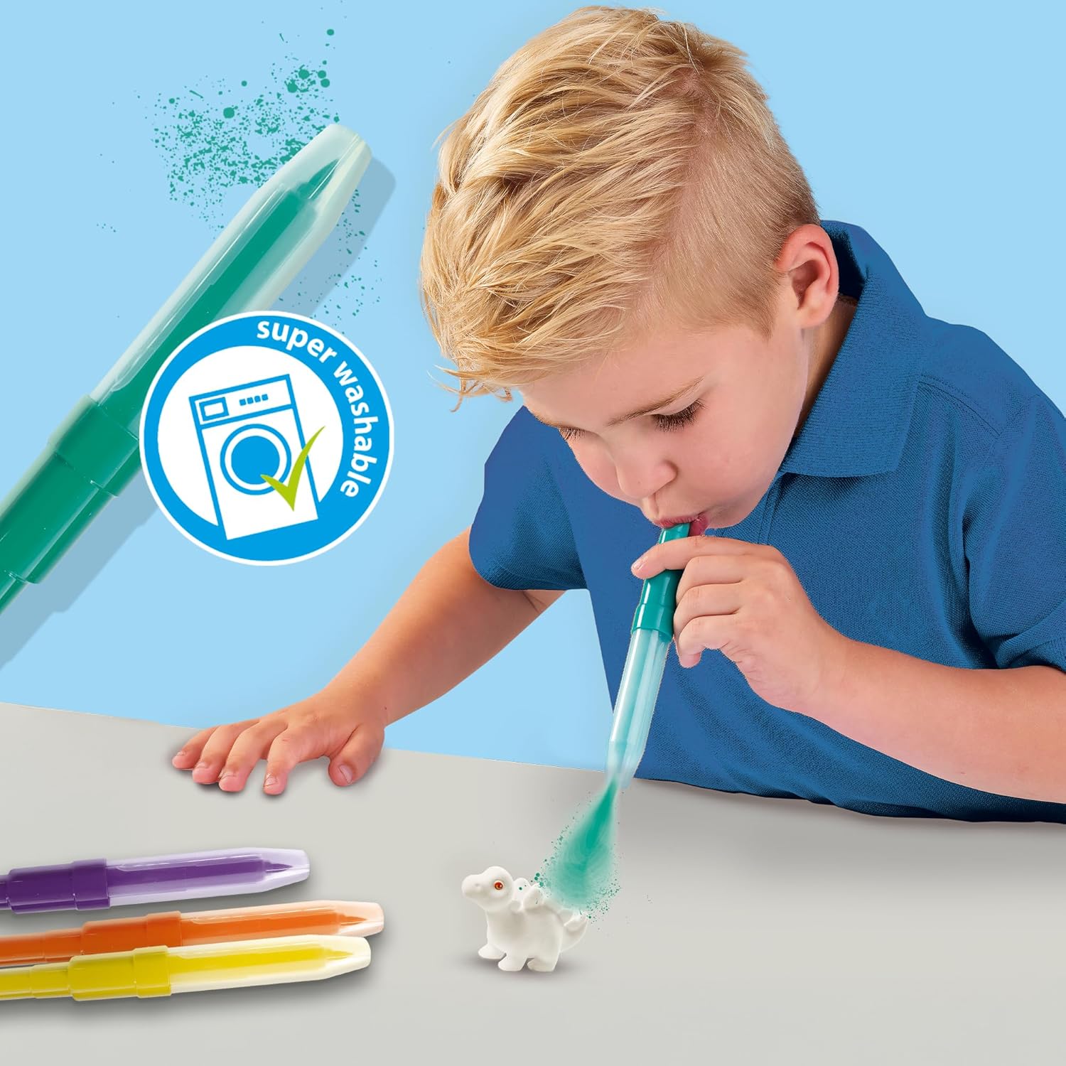 SES Creative 14295 Blow Airbrush Pennen-Dino 3X