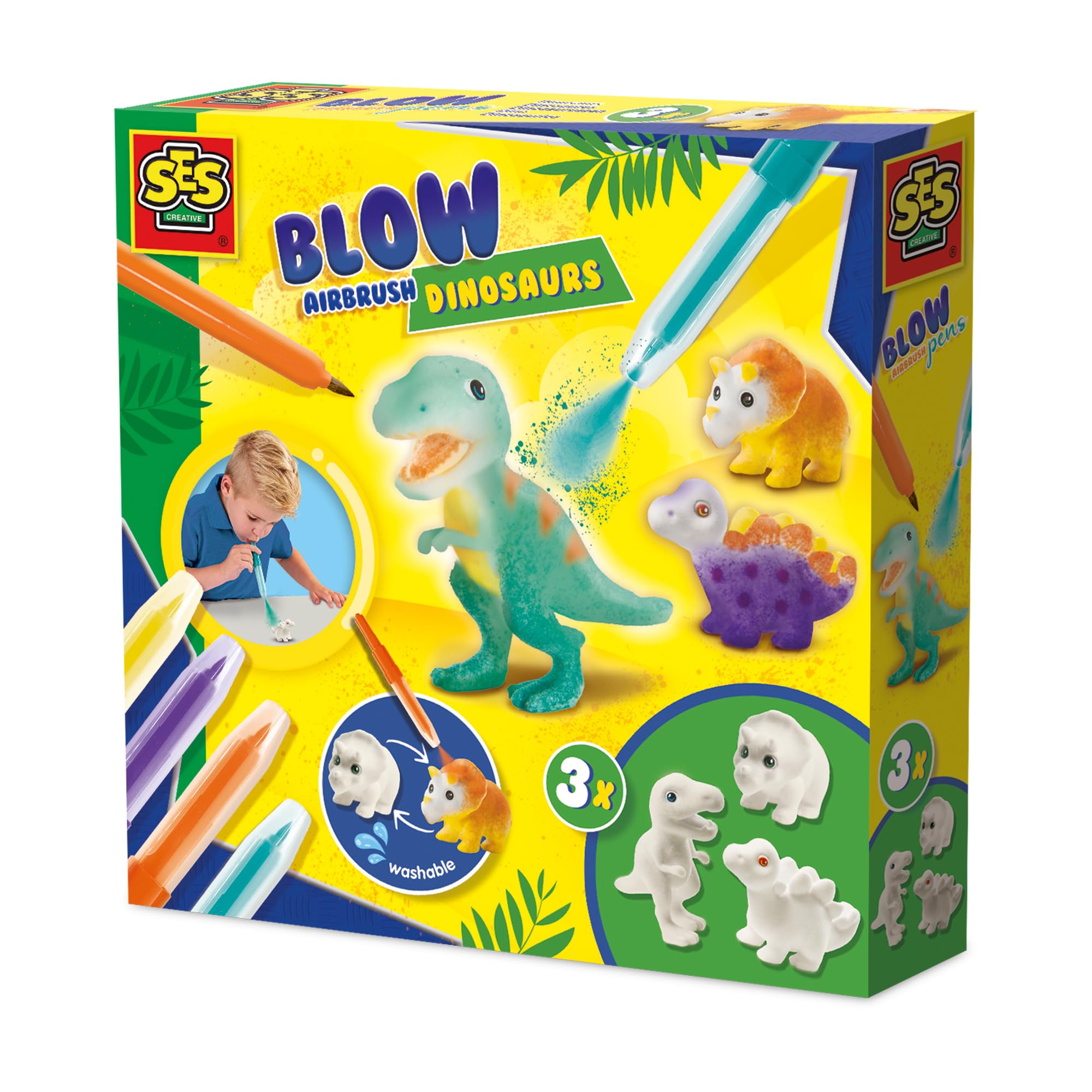 SES Creative 14295 Blow Airbrush Pennen-Dino 3X