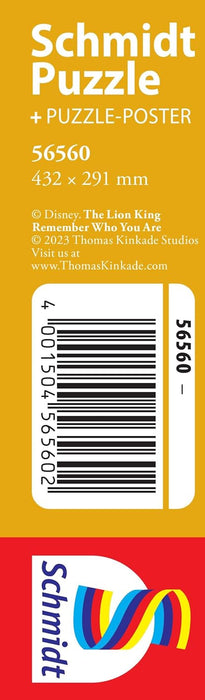 Schmidt Spiele 56560 Thomas Kinkade, Disney, The Lion King, Remember Who You Are Jigsaw Puzzle 200 Pieces, Multi-Colour