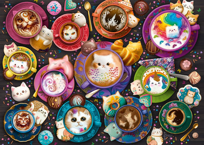 Schmidt | Coffee Art Kittens (500 Pieces) | Jigsaw Puzzle | Ages 10+ | 1+ Players