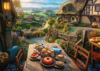 Schmidt Spiele 59763 Desayuno con Vistas Puzzle de 1000 Piezas, Multicolor