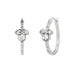 Disney - Minnie Mouse Silver Plated Stone Set Hoop Earrings