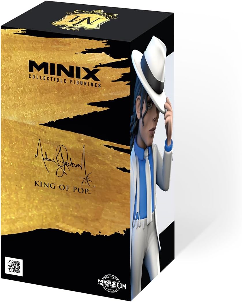 MINIX Collectible Bandai - Michael Jackson Sammlerfigur, 12 cm, Sammlerstücke für Ausstellung, Geschenkidee, Spielzeug für Kinder und Erwachsene, Musikfans (MN16228