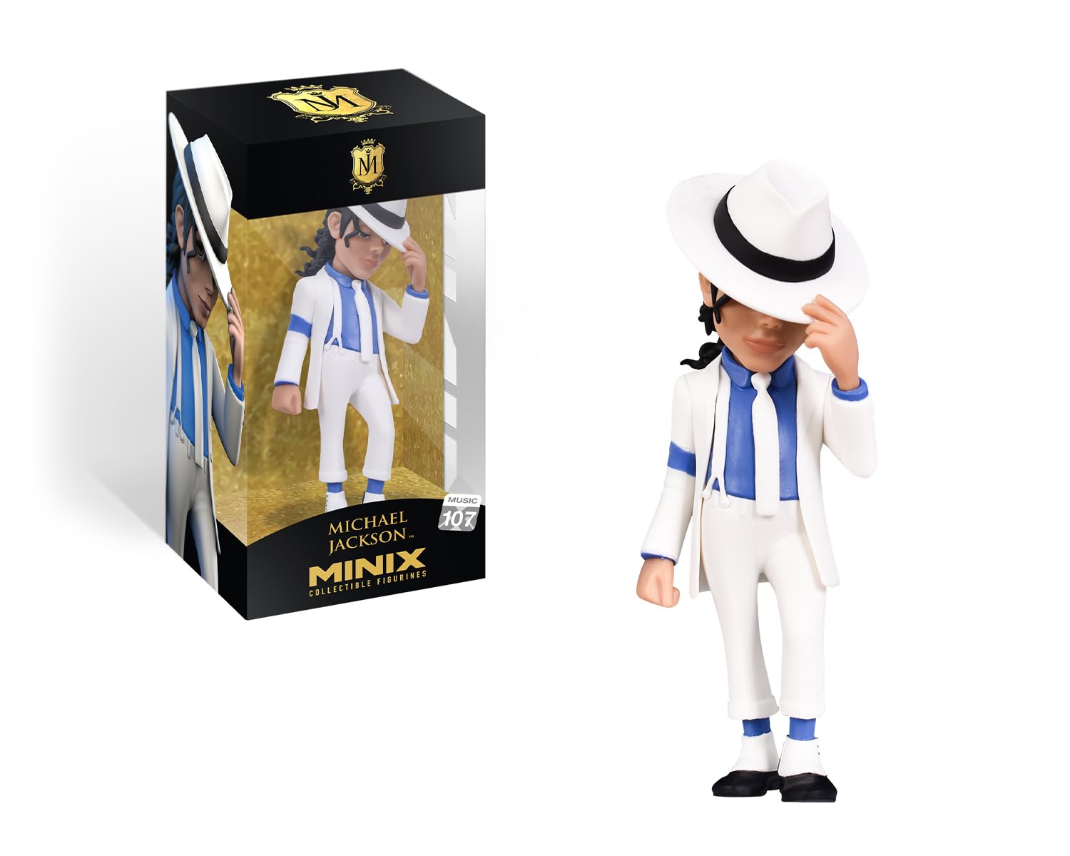 MINIX Collectible Bandai - Michael Jackson Sammlerfigur, 12 cm, Sammlerstücke für Ausstellung, Geschenkidee, Spielzeug für Kinder und Erwachsene, Musikfans (MN16228