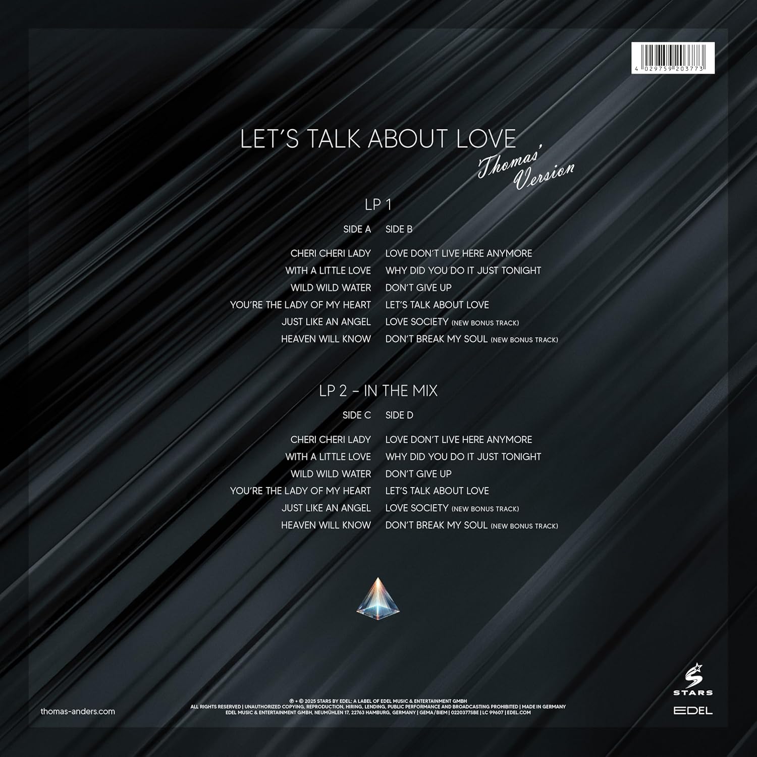 …sings Modern Talking: Let's Talk About Love (2LP