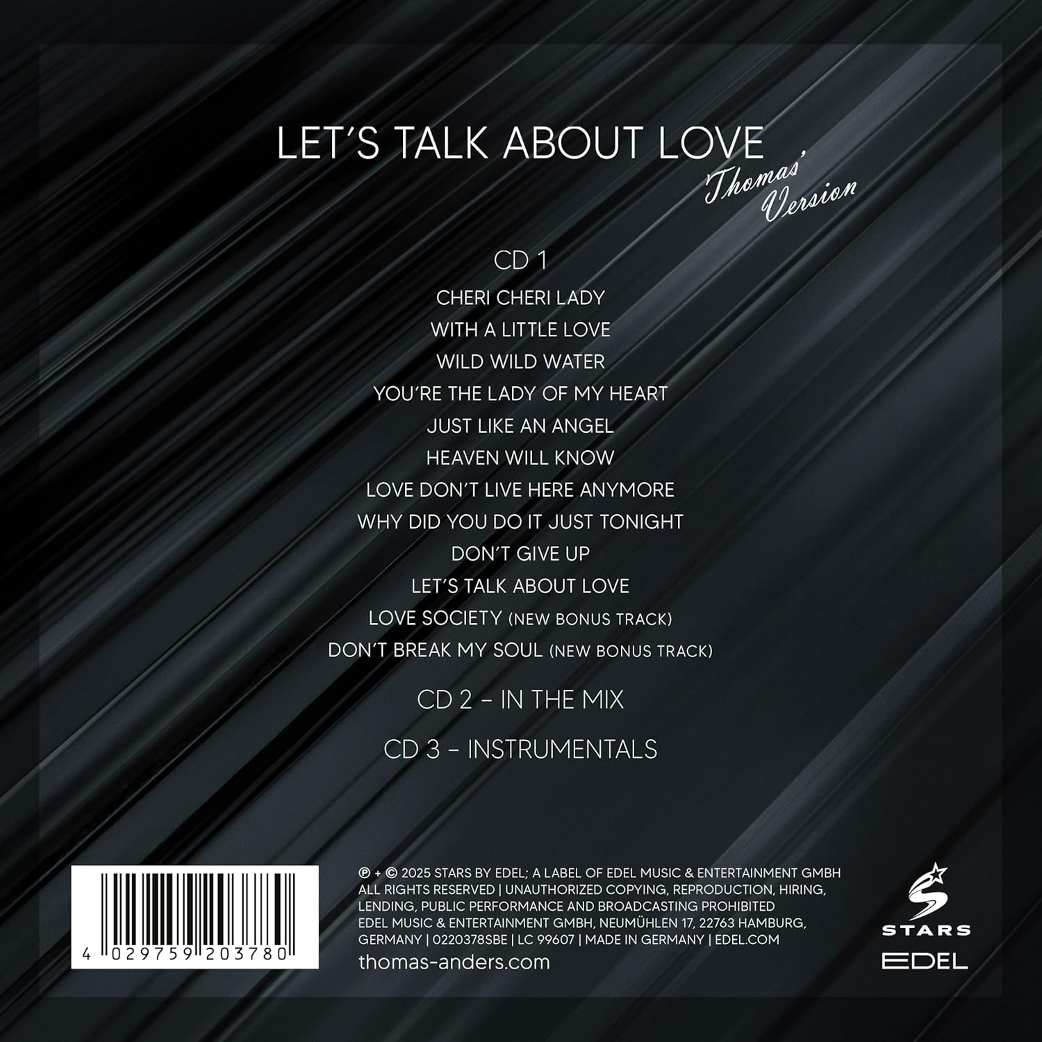 …sings Modern Talking: Let's Talk About Love (3CD